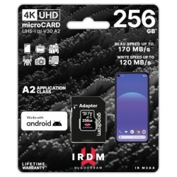 GoodRAM microSD IRDM 256GB UHS I U3 A2 + adapter - IR-M2AA-2560R12