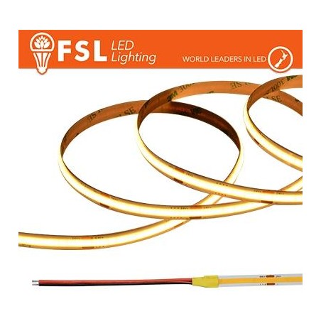 Striscia LED COB 5metri - IP20 3000K 24V 15W/m 1450lm/m CRI90