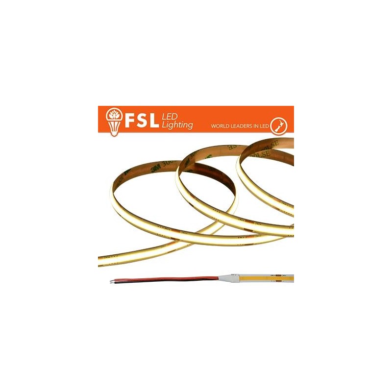 Striscia LED COB 5metri - IP20 4000K 24V 15W/m 1500lm/m CRI90