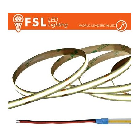 Striscia LED COB 5metri - IP20 6500K 24V 15W/m 1500lm/m CRI90