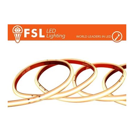 Striscia LED COB 5metri - IP65 3000K 24V 15W/m 1450lm/m CRI90