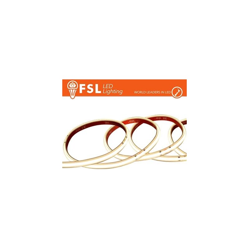 Striscia LED COB 5metri - IP65 4000K 24V 15W/m 1500lm/m CRI90