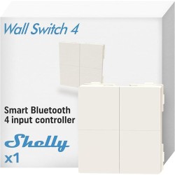 Shelly BLU Wall Switch 4 (Stand Alone) - Pulsante a muro Bluetooth 4 tasti