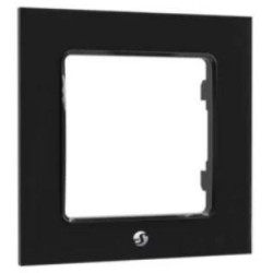 Shelly Wall Frame 1 - Placca da parete nera compatibile Legrand