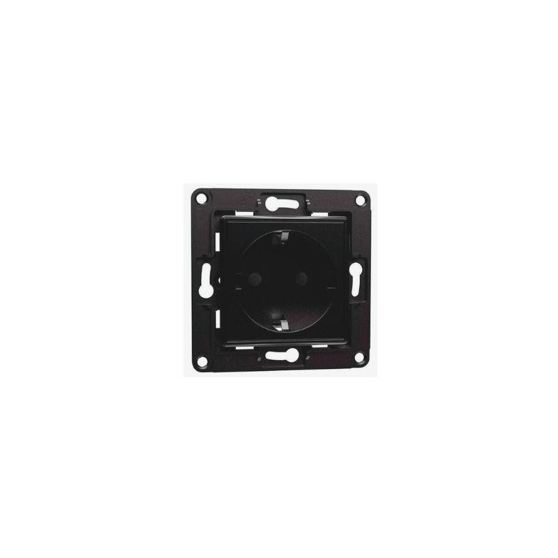 Shelly Wall Socket 1, Presa a muro EU/Schuko Nera