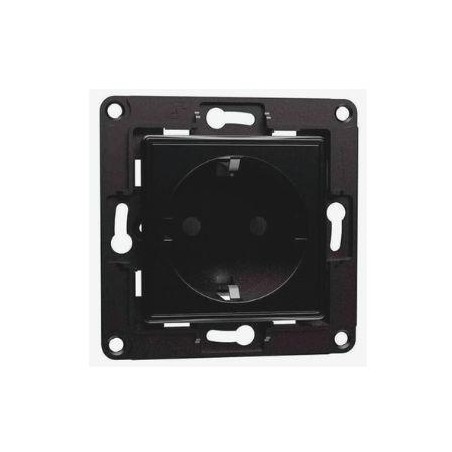 Shelly Wall Socket 1, Presa a muro EU/Schuko Nera