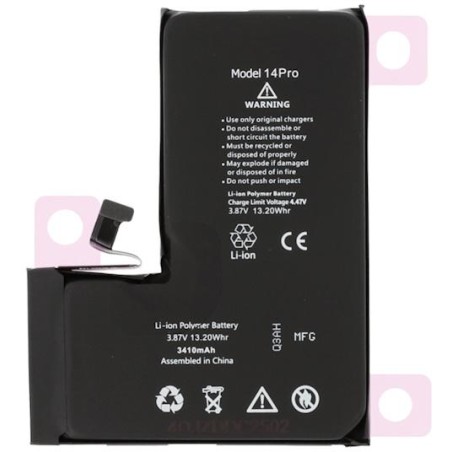 IP 14 Pro Batteria Diagnostica Alta Capacità 3410mAh Nero S+