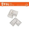 Connettore angolare 90° per strisce LED COB 220V e COB 24V