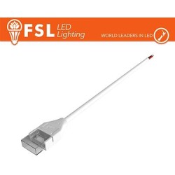 Cavo connettore 20cm, + fili spelati LED COB 220V e COB 24V