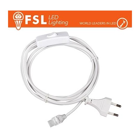 Cavo spina 1m per strisce LED220V con interruttore