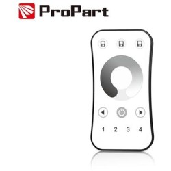 Telecomando RF 1 Canale - 4 Zone, Bianco, con Touch Wheel