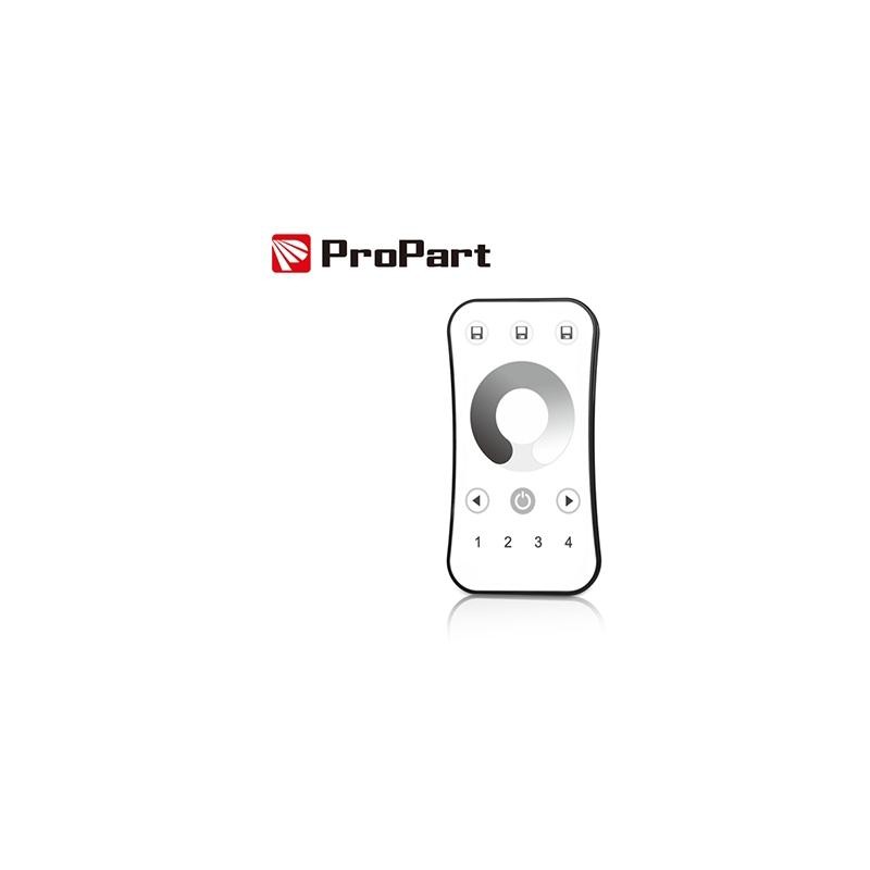 Telecomando RF 1 Canale - 4 Zone, Bianco, con Touch Wheel