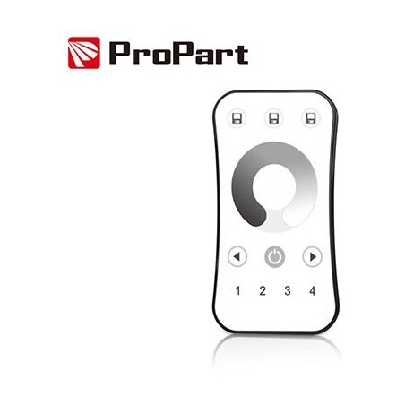 Telecomando RF 1 Canale - 4 Zone, Bianco, con Touch Wheel