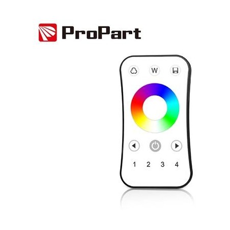 Telecomando RF RGB/RGBW - 4 Zone, Touch Wheel