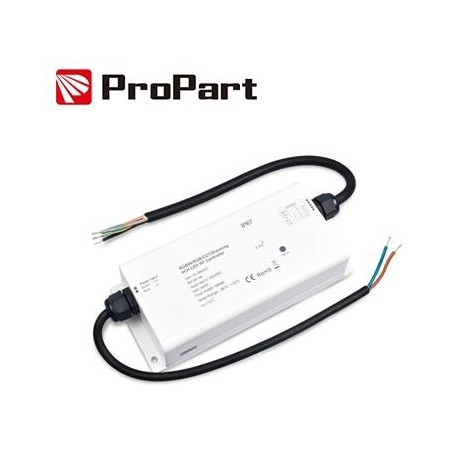 Ricevitore Controller RGB/RGBW IP67 - 4 Canali, 5A/Canale, 12-36V DC RF