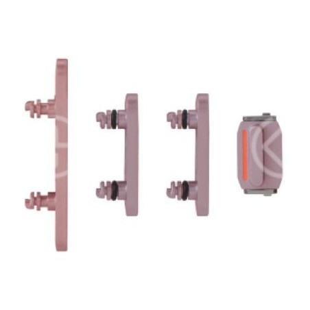 Set pulsanti laterali per iPhone 15/15 Plus rosa 