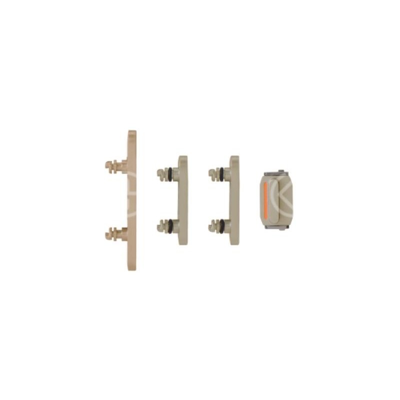 Set pulsanti laterali per iPhone 15/15 Plus giallo 