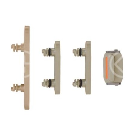 Set pulsanti laterali per iPhone 15/15 Plus giallo 