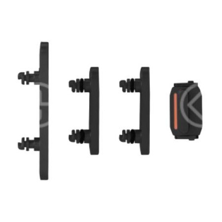 Set pulsanti laterali per iPhone 15/15 Plus nero 