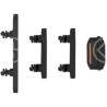 Set pulsanti laterali per iPhone 15/15 Plus nero 