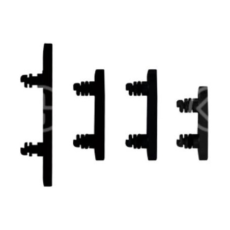 Set pulsanti laterali per iPhone 15 Pro/15 Pro Max Nero Titanio 