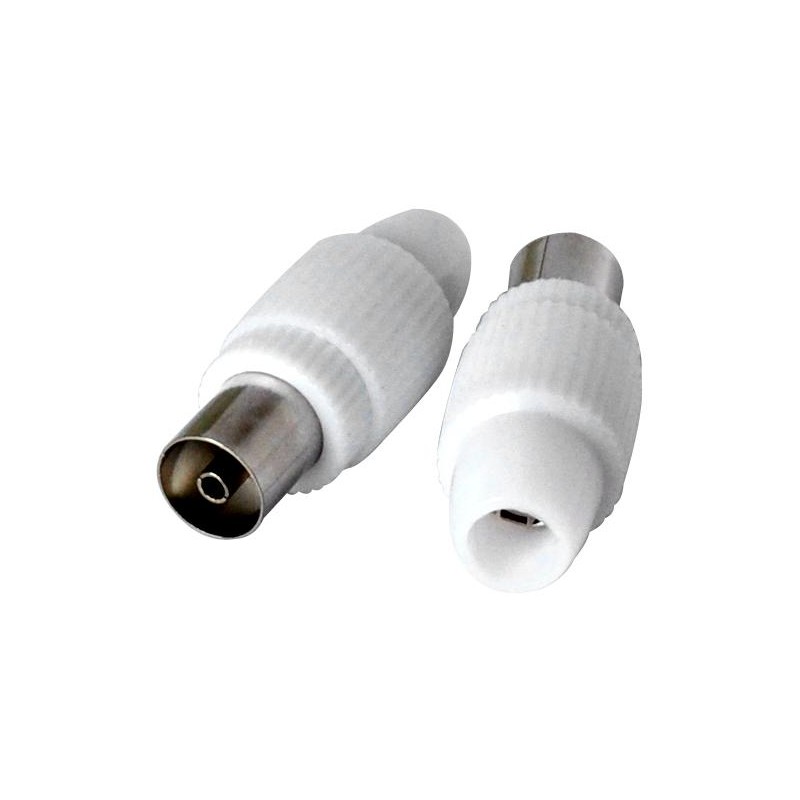 2x Presa antenna TV 75 Ω 9.5mm new