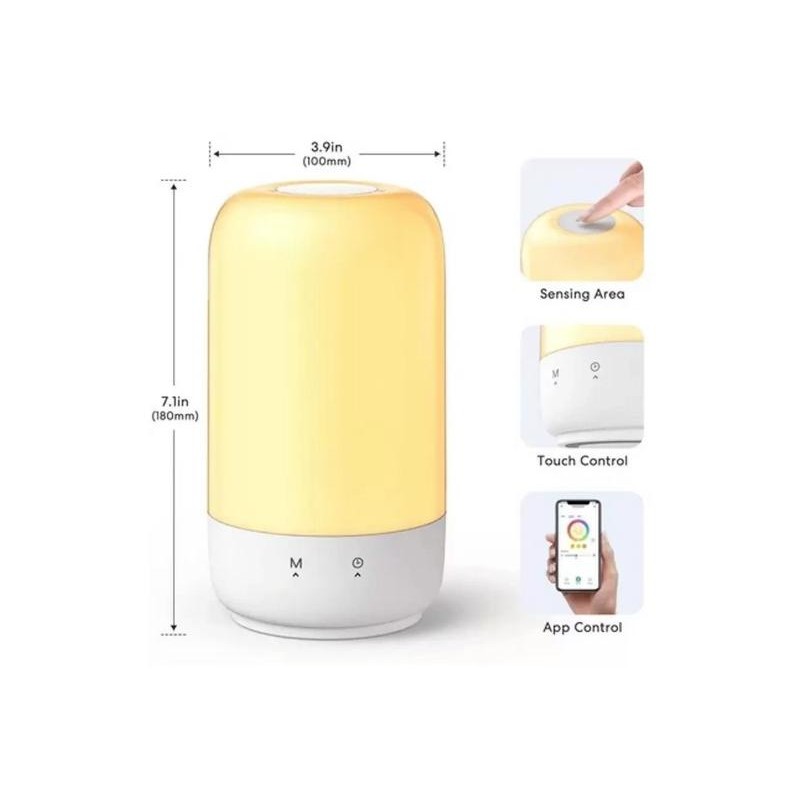 Meross Lampada da comodino a Led Mini Wi-Fi RGBWW dimm Apple HomeKit