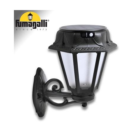 BISSO/ROSETTA NERO SATIN SOLAR LED Ø150 PIR CCT SET