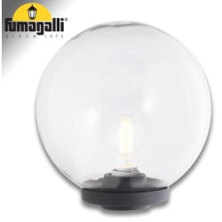 G250 BASE MODERNA NERO TRASP E27 