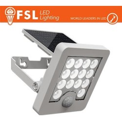 Faro da esterno solare con sensore di movimento 40W (4 led) - Bianco