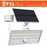 Faro da esterno solare con sensore di movimento 60W (6 led) - Bianco Staccabile