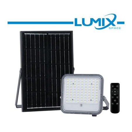 PROIETTORE SOLARE LED 3WHITE 50W + Crepuscolare