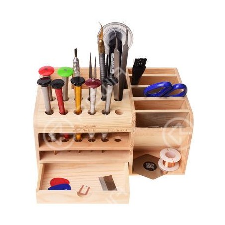 Scatola portautensili e cacciaviti multifunzione in legno
