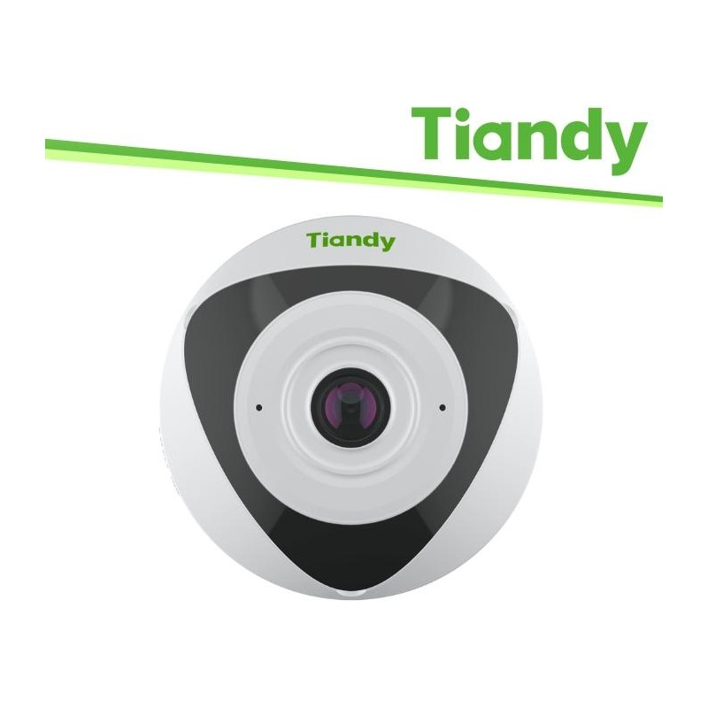 Tiandy Telecamera Fisheye Pro 5MP 1.4mm, Tripwire, Heatmap, PoE - TC-C35VN