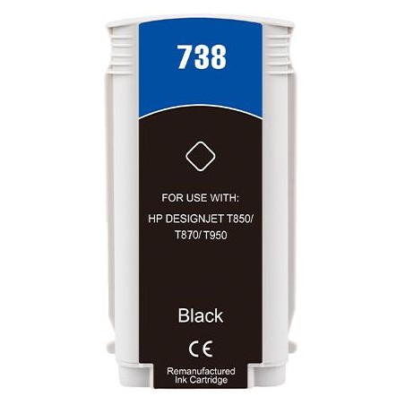130ML Black Reman HP DesignJet T850,T870,XT870,XT950498N4A
