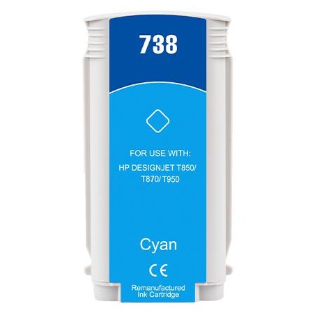130ML Cyan Reman HP DesignJet T850,T870,XT870,XT950498N5A