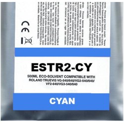 Ciano Pigment Eco-Solvent Ink Bag Compa Roland TrueVIS SG2,VG2,VF2,SG3,VG3500ML