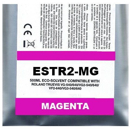 Magente Eco-Solvent Ink Bag Compa Roland TrueVIS SG2,VG2,VF2,SG3,VG3500ML