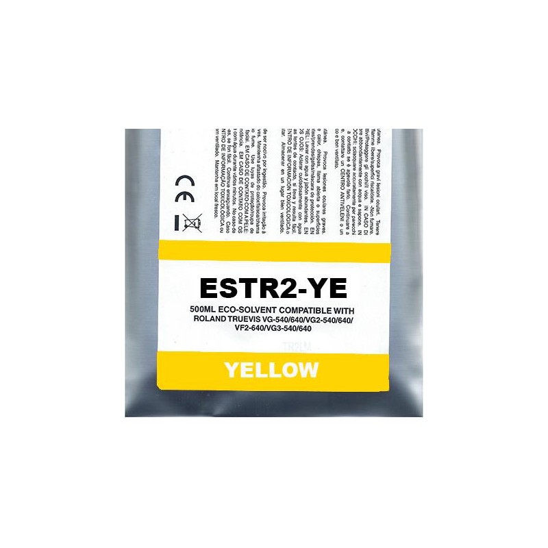 Yellow Eco-Solvent Ink Bag Compa Roland TrueVIS SG2,VG2,VF2,SG3,VG3500ML