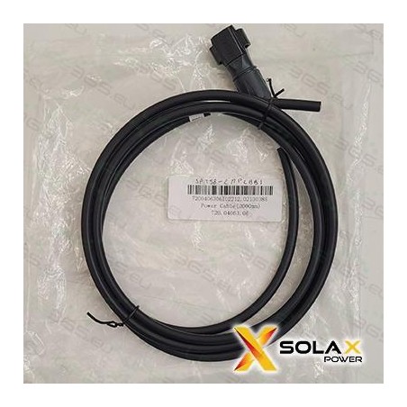 Cavo alimentazione BATTERIA INVERTER negativo (B) 2m