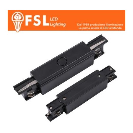 FSL Connettore Forma I per binario Trifase - Colore Nero