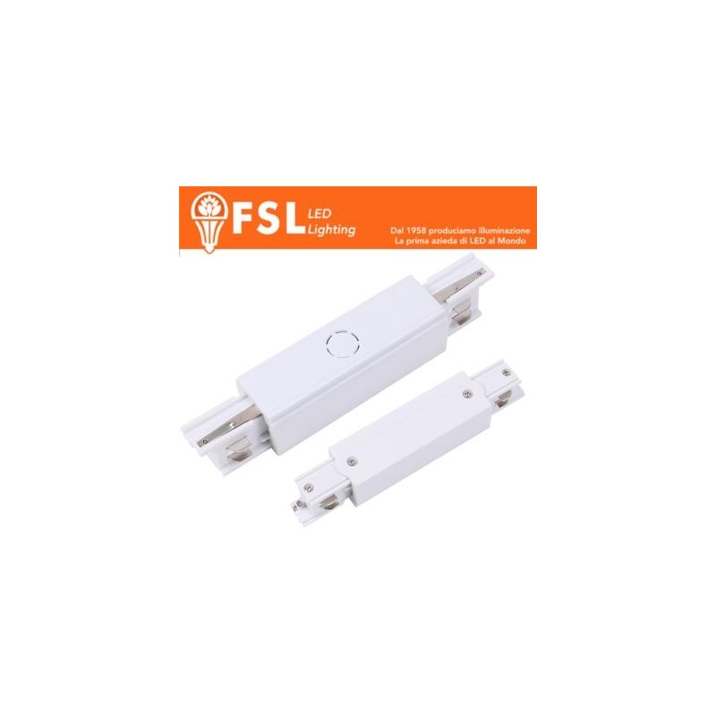 FSL Connettore Forma I per binario Trifase - Colore Bianco