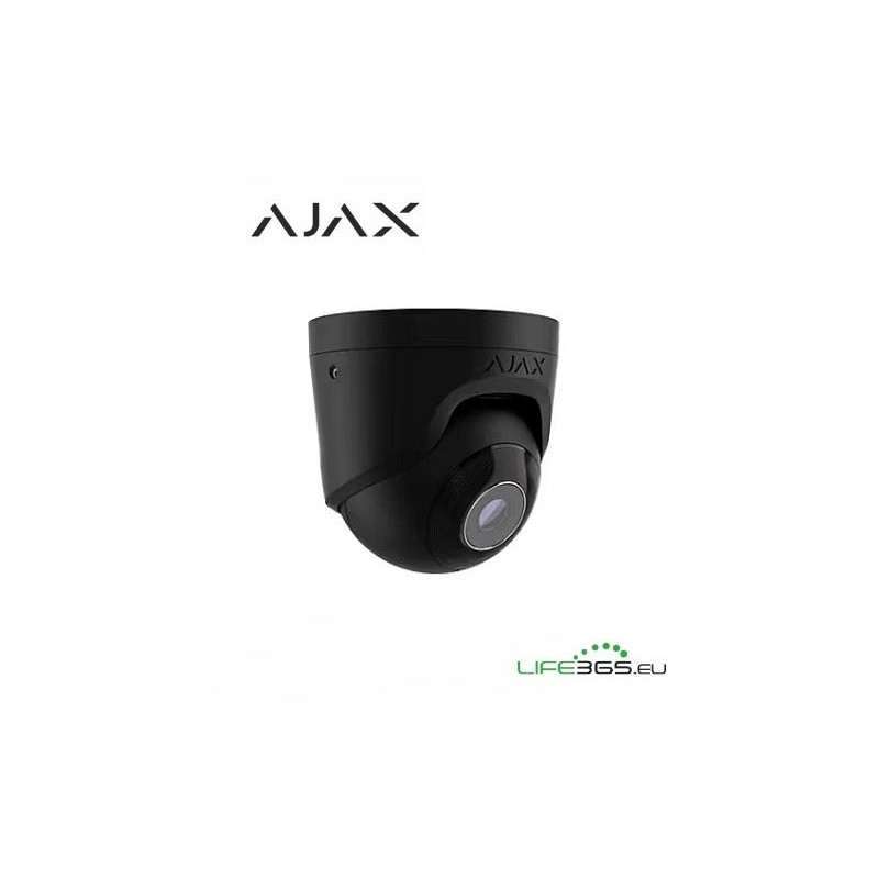 Ajax Telecamera Dome IP PoE (TurretCam) (5 Mp/2.8 mm) nero