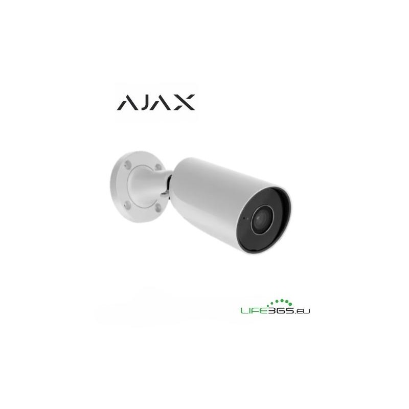 Ajax Telecamera Bullet IP PoE (BulletCam) (5 Mp/2.8 mm) bianco