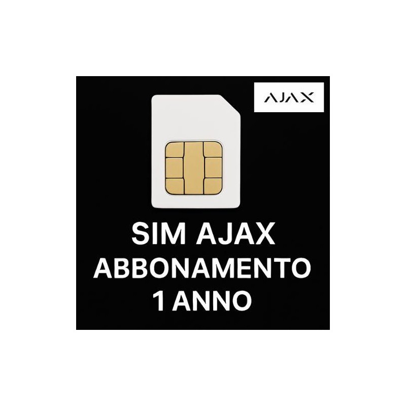 Abbonamento SIM AJAX valido 1 anno