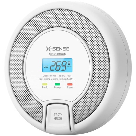 X-Sense Sensore CO-Monossido di Carbonio Autonomo a batteria sostituibile