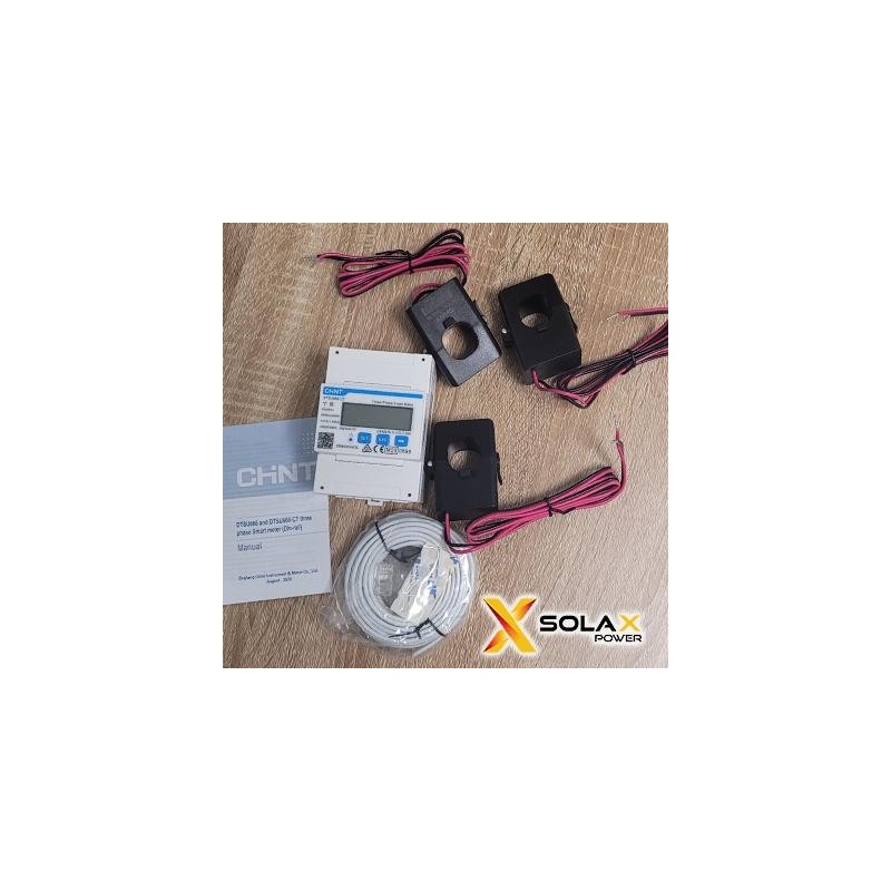 DTSU666-D-CT - Solax Meter Contatore di Energia trifase CHINT + CT