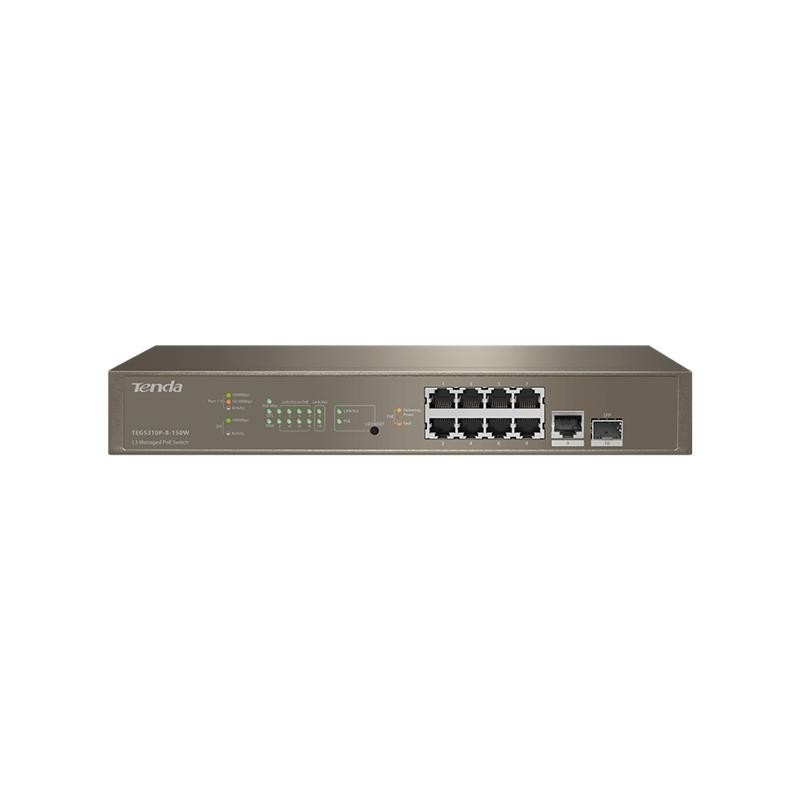 Switch Tenda L3 Managed PoE 8-porte 10/100/1000 - EOL