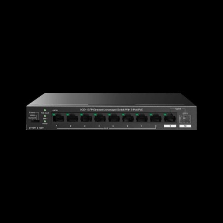 Switch Gigabit PoE - 10 porte (8*GE PoE + 1*GE + 1*SFP 1G)