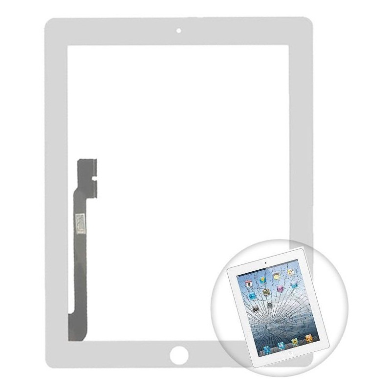 Touch Panel per New iPad / iPad 3 / iPad 4 Bianco